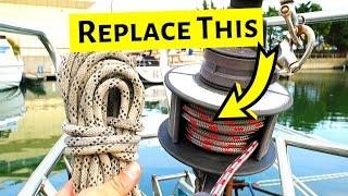 How To Replace a Furling Line |  Sailing Britaly 