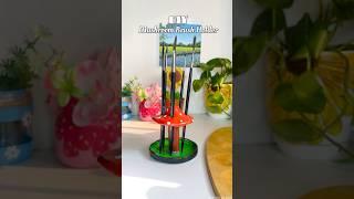 Mushroom Brush Holder #shorts #viralshorts #diy #clayart #handmade #crafting #art #trending #clay