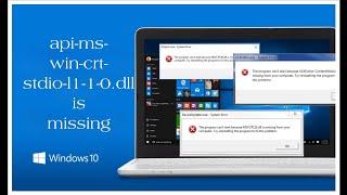 api-ms-win-crt-stdio-l1-1-0.dll is missing | How to Fix
