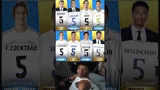  Zidane, Varane, Bellingham— have worn Madrid’s number 5! Who’s your favorite, and who was a flop?