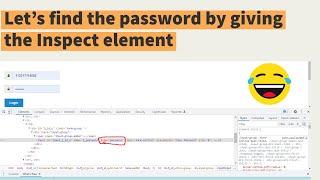 How to find out forgot password by using Inspect element