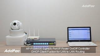 AP-PSB8000 8Port IP Power On/Off Controller DHCP Client Fuction for LAN to LAN Routing(랜투랜 라우팅 기능)