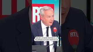 Bruno Le Maire répond à la polémique sur son train de vie