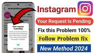 your request is pending Instagram problem | Instagram follow Problem your request is pending fix