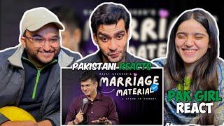 Pakistani Reacts On Marriage Material | Stand Up Comedy By Rajat Chauhan (56th Video)