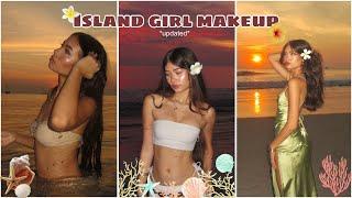 Island girl makeup routine at the beach (updated) ️