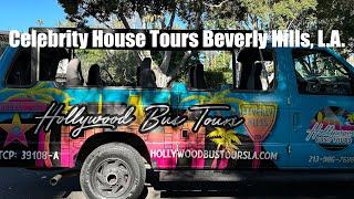 [4k] Celebrity Homes Tour Around Beverly Hills, Los Angels | Hollywood Van tour, LA Rodeo drive 2023