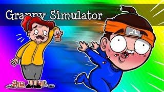  WNUCZEK PUZON NAJADŁ SIĘ TABLETEK I UŻYWA SPEED HACKA! | GRANNY SIMULATOR /w Puzonik