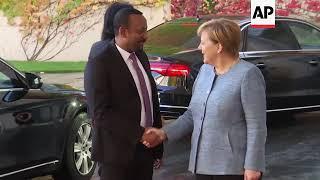 Chancellor Merkel welcomes Ethiopian PM Abiy Ahmed Ali