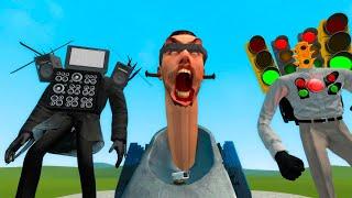 NEW TITAN TV MAN ARMY VS SKIBIDI TOILET FAMILY VS CAMERAMAN ARMY VS SPEAKERMAN BOSSES (Garry's Mod)