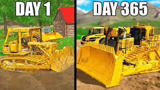 I SPENT 365 DAYS BUILDING A GOLD MINE WITH $0 AND A TRUCK - (SURVIVAL GOLD)