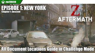 World War Z ~ Episode 1: New York - Chapter 1: Descent (All 14 Documents Locations Guide)