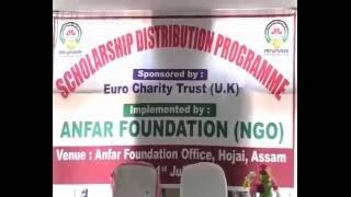 Scholership Distributon Programme by Anfar Foundation Part-1