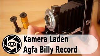 Agfa Billy Record Analog Kamera: Laden und Entladen Tutorial.