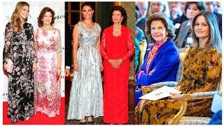 The Glamorous Ladies Of Sweden Royal Family||Princess Victoria' Madeleine 'Sofia And Queen Silvia