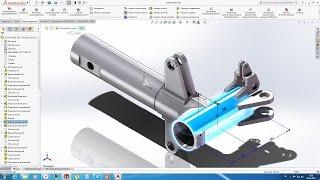 Solidworks. Урок 9.8 Обрезанный вид - создание чертежа