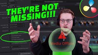 How To Export With A False "Media Offline" Warning | Davinci Resolve