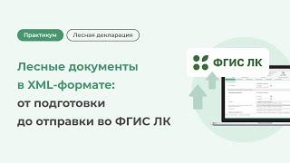 Лесные документы в XML-формате: от подготовки до отправки во ФГИС ЛК