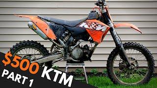 How To Flip Dirt Bikes for Profit / KTM Build Part 1