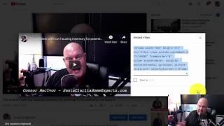 Changing the embed size on new youtube video layout how to change the code easily