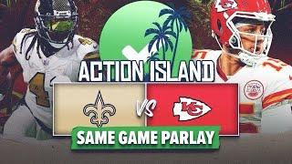 New Orleans Saints vs Kansas City Chiefs Props & Parlay Picks | MNF | Action Island