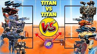  ALL TITANS CHAMPIONSHIP EVERYTHING COMPARED! || WAR ROBOTS TEST SERVER WR ||