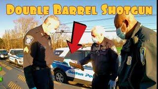 Double barrel shotgun found while magnet fishing!