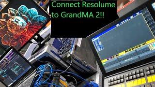 How to control Resolume from a GrandMA Lighting console