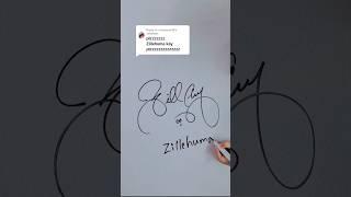 Zillehuma Name Signature Style #signwithus #calligraphy #signature