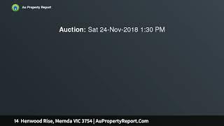 14  Henwood Rise, Mernda VIC 3754 | AuPropertyReport.Com