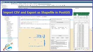 Import CSV and Export as Shapefile in PostGIS | @GISSchools