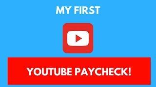 My first youtube paycheck | Google Adsense Earnings