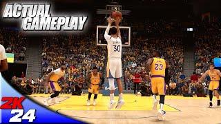 NBA 2K24 1st LOOK at ACTUAL Gameplay  Lakers vs Warriors / ProPLAY LeBron James & Steph Curry