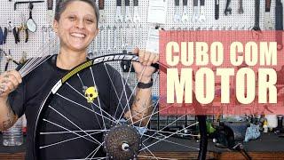 Sobre montagem de cubo com motor para bike elétrica