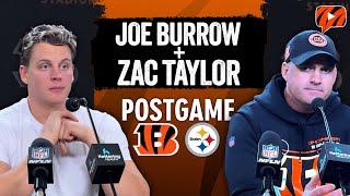 Joe Burrow and Zac Taylor React to Bengals Week 13 LOSS to Steelers