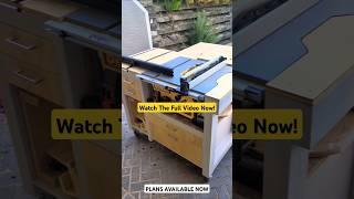 The Ultimate Table Saw Workbench! What feature would you add?  #diy #woodworking #craft #workbench