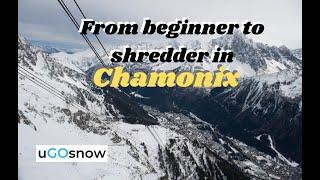 First Time Snowboarding in Chamonix – Can he ride in 3 days?