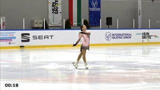 Julia Lang – 2022 Budapest Trophy SP