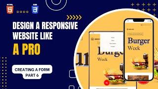 Simple Responsive Website | HTML CSS | Part 6