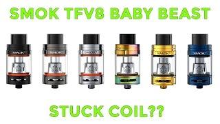 Smok TFV8 Baby Beast Vape Coil Stuck - Easy Undo Method / Coil Replacment