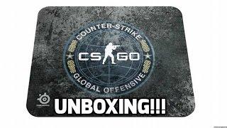 SteelSeries QcK Gaming Mouse Pad - CS: GO Edition Unboxing!!!