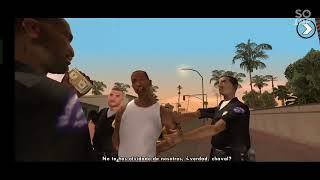 Playing only the first part of GTA: San Andreas / Jugando solo la primera parte de GTA: San Andreas.