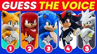 Guess the SONIC THE HEDGEHOG 3 Characters by the Voice   Sonic, Knuckles, Miles, Shadow, Silver