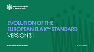 Flax Linen Tutorial Main Updates of the European Flax™ Standard Version 3.1 – CN