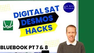 Digital SAT Math Desmos Hacks-Part 4 (Bluebook Practice Tests 7 & 8)