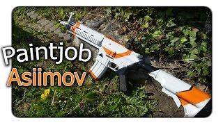 Airsoft: Hk416c Asiimov Paintjob (CSGO Camo in RealLife) || Q-Airsoft