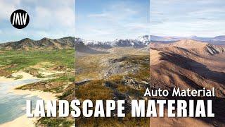 Unreal Engine 5 - MAWI - FREE Landscape Auto Material #unrealengine #UE5 #gamedev