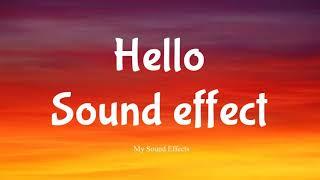 Hello sound effect female - my sound effects