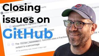 Closing issues on GitHub when building R packages with test driven development (CC303)