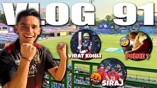 FIRST TIME WATCHING VIRAT KOHLI IN STADIUM Police bulaani padi?| RCB vs DC